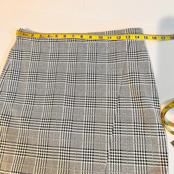 Ann Taylor Houndstooth Sleeve Top Faux Wrap Skirt Set Size S Small NEW - Picture 6 of 9